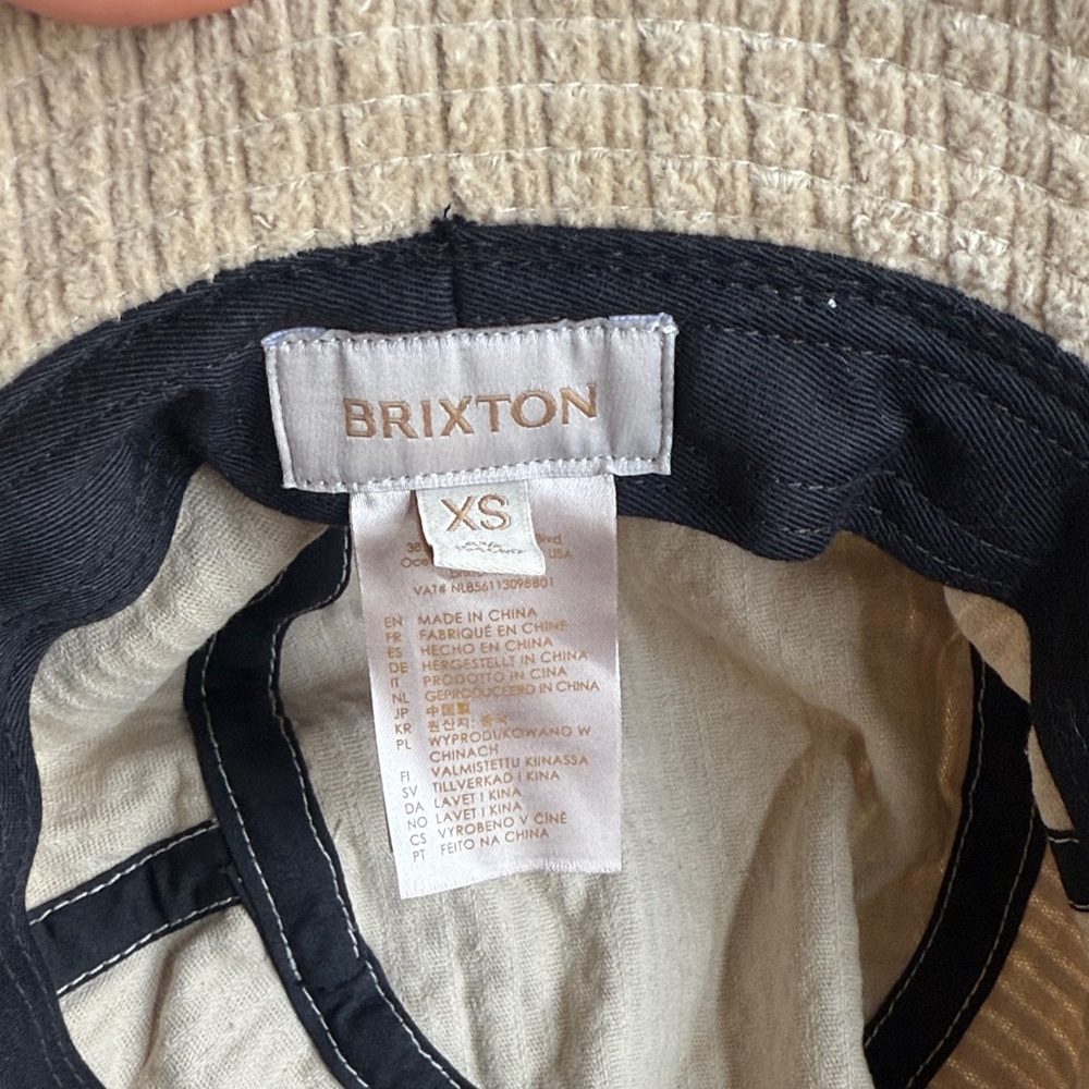 Brixton Tan/Cream Bucket Hat - Picture 2 of 6